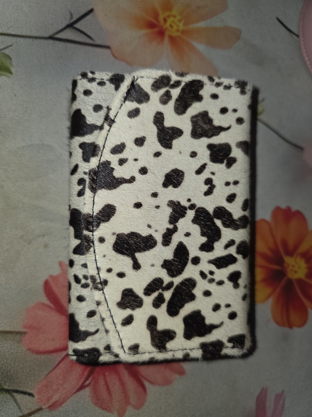 Black and White Cow Print Phone Wallet Case